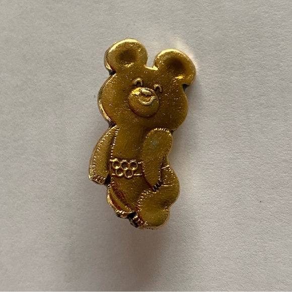 Vintage 1980 Summer Olympics ‘Misha’ mascot pin - Picture 1 of 2